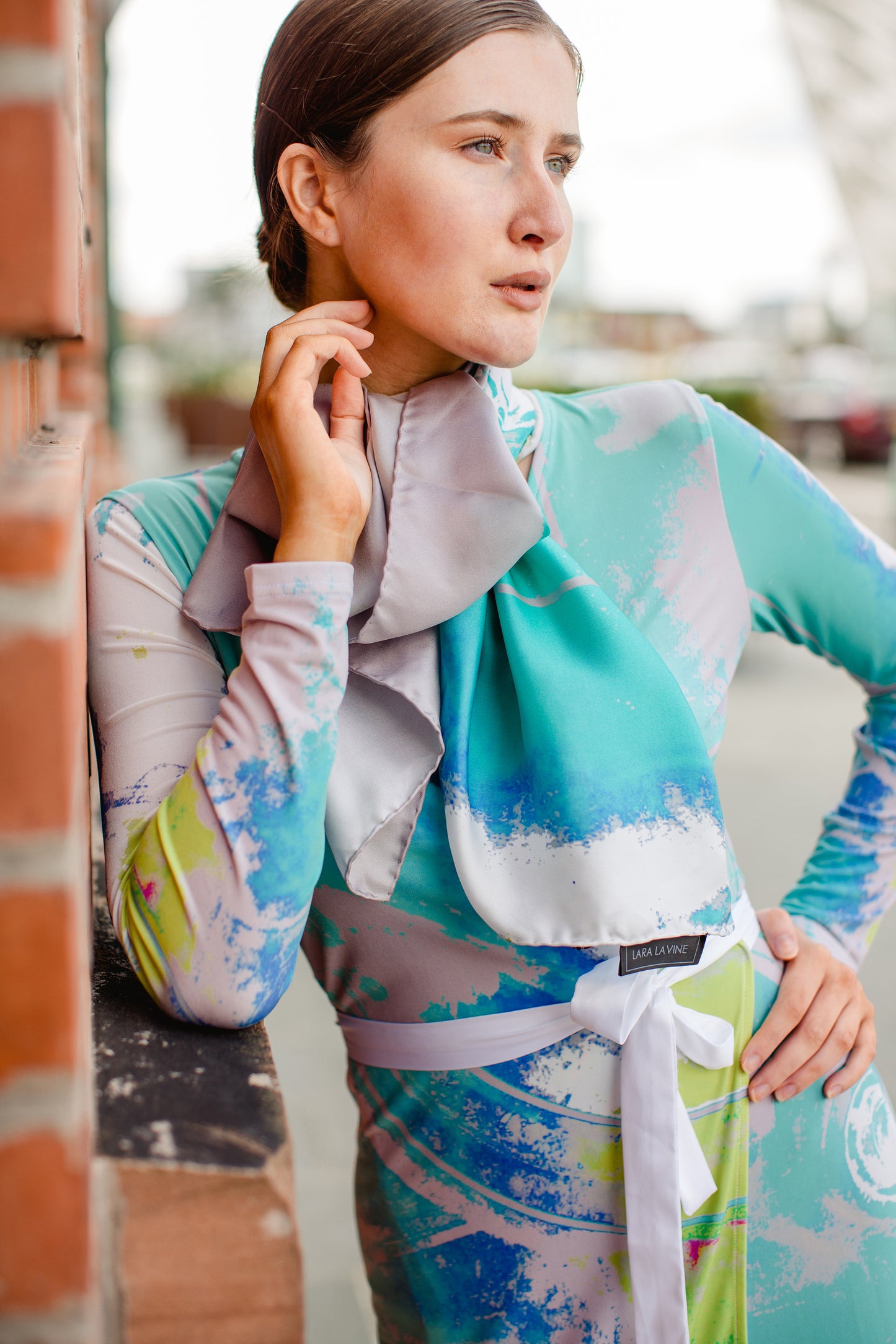 The Steam Train Wheel Silk Square Scarf