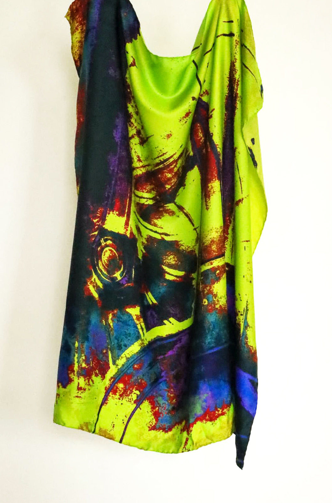 The Steam Train Wheel Silk Square