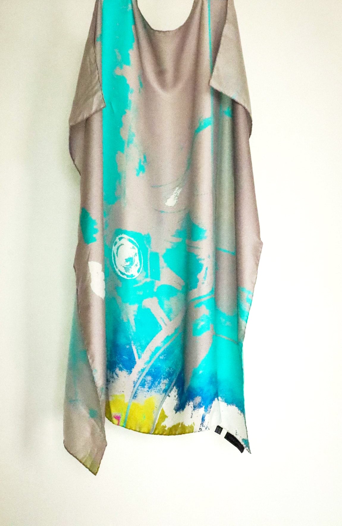 The Steam Train Wheel Silk Square Scarf