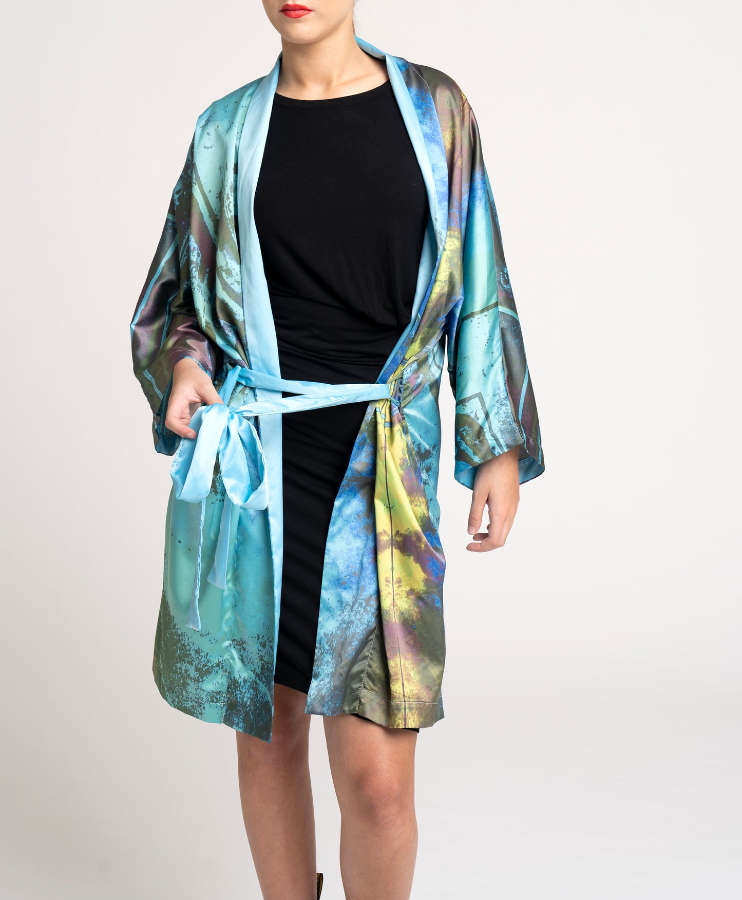 The Steam Train Silk Kimono