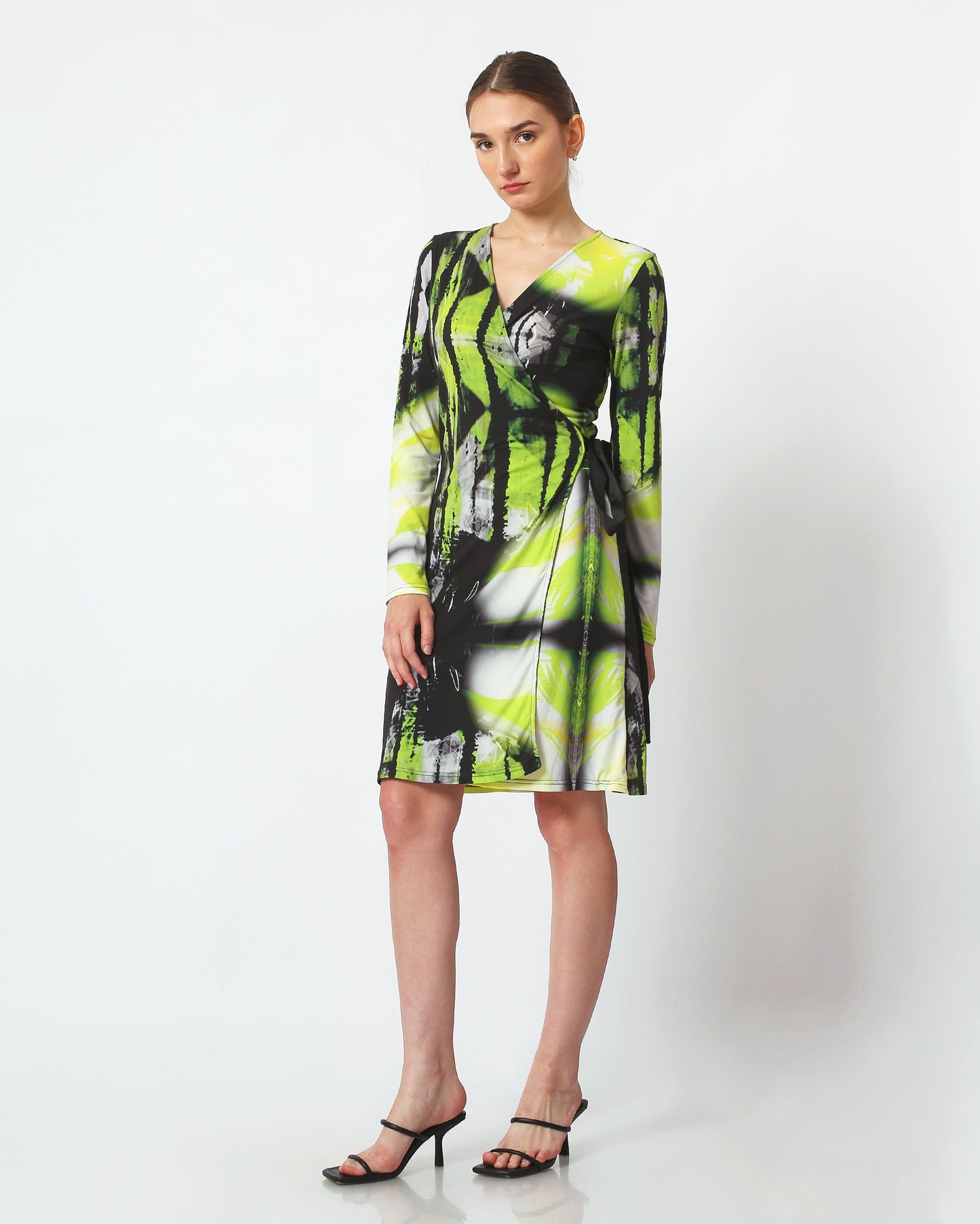 The Lime Green Titanic Wrap Dress