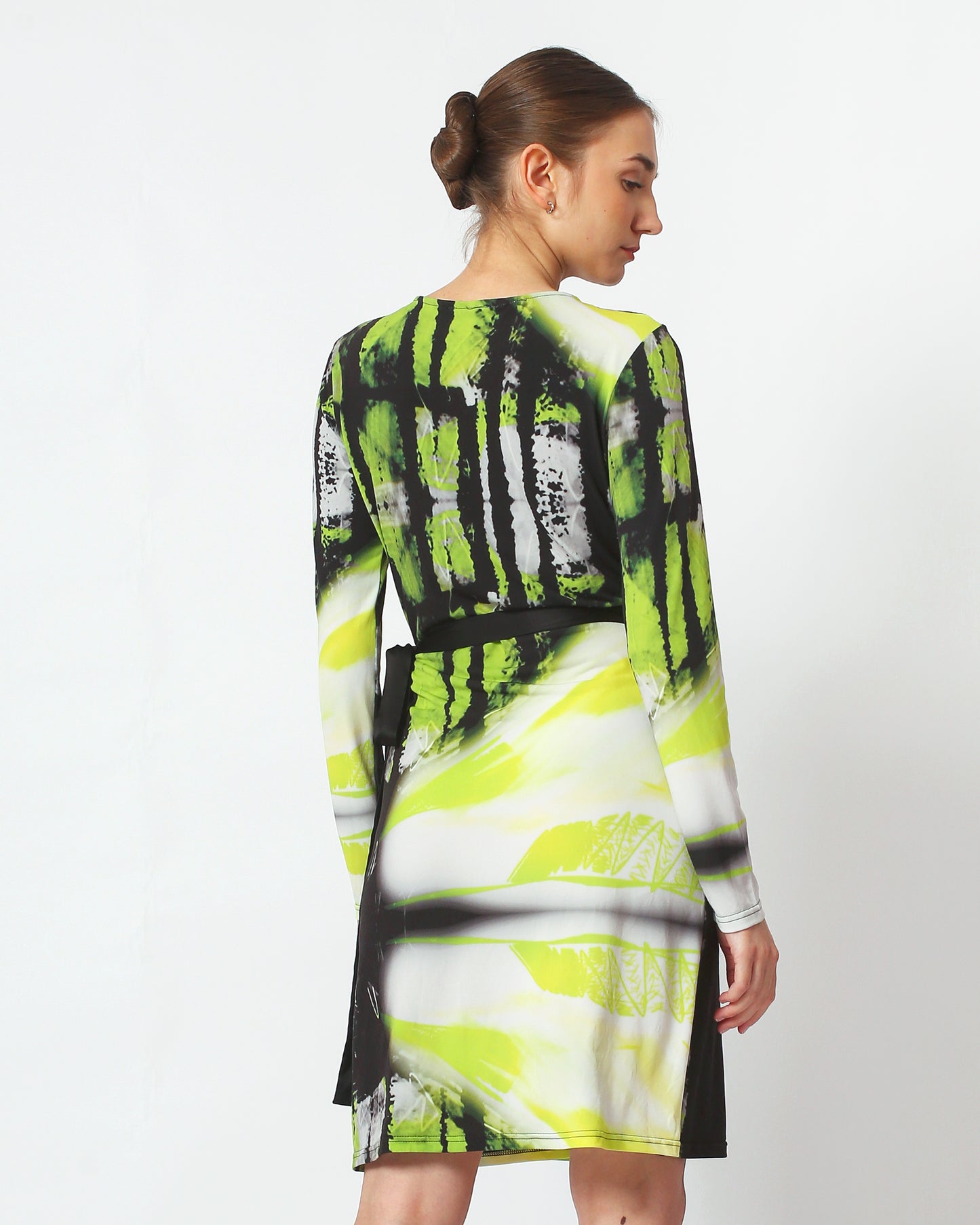 The Lime Green Titanic Wrap Dress