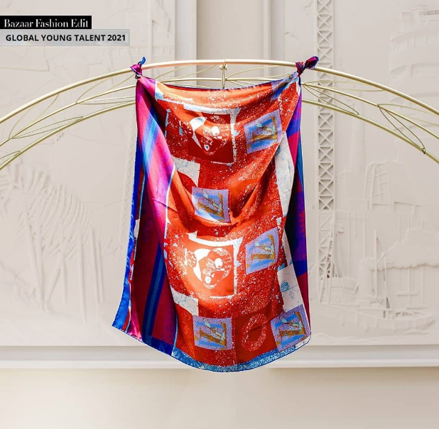 The Signature Print Silk Square