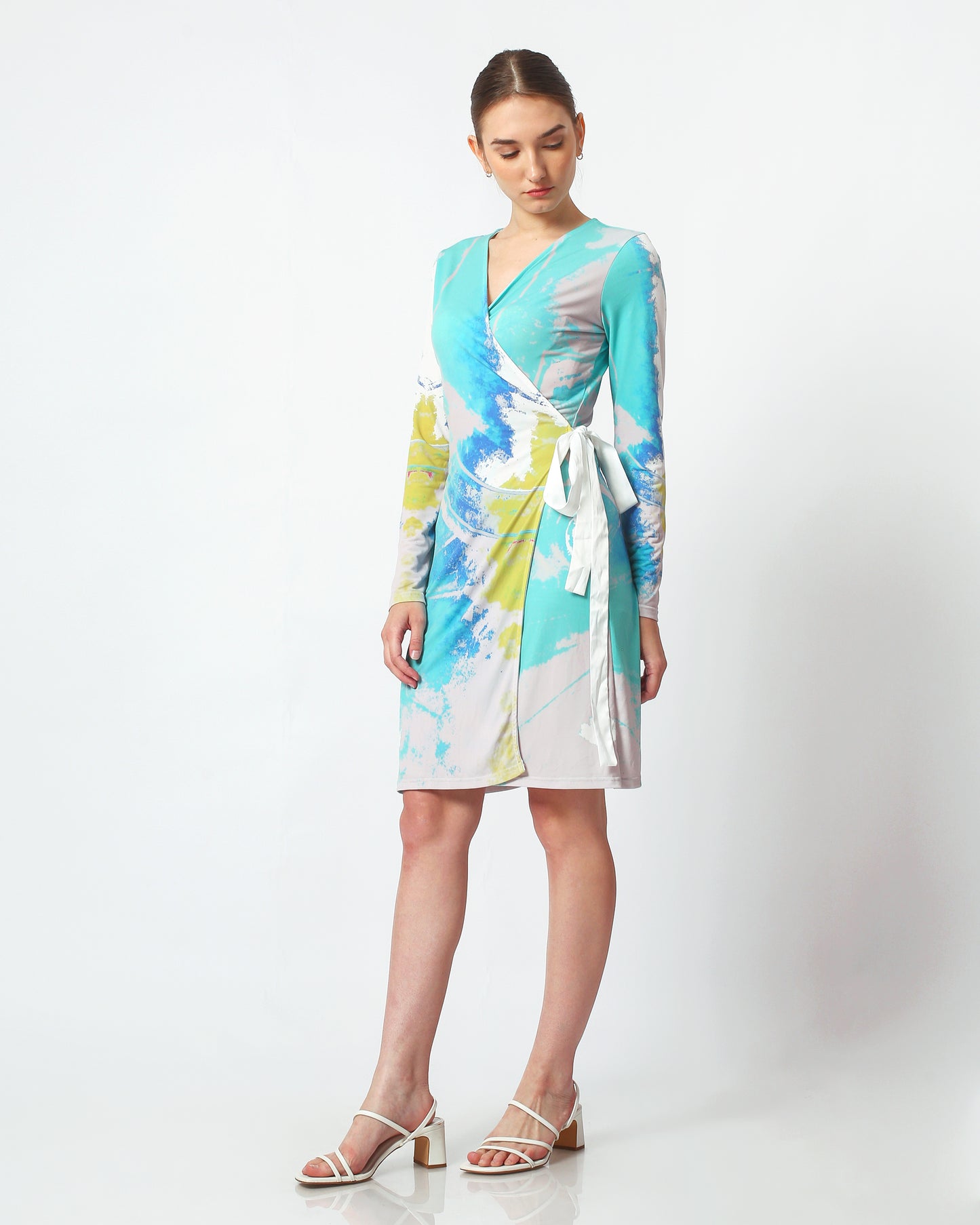 The Steam Train Turquoise Wrap dress.