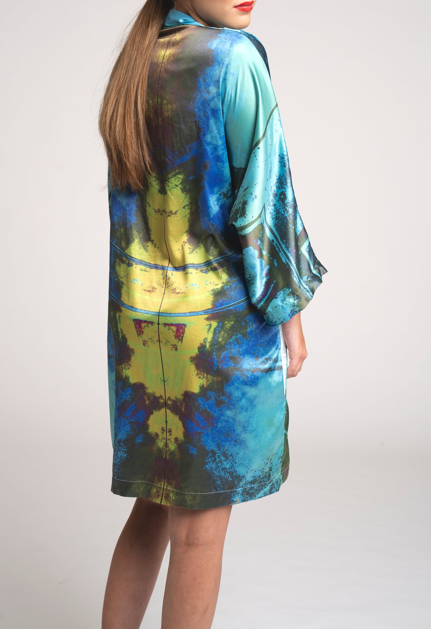 The Steam Train Silk Kimono