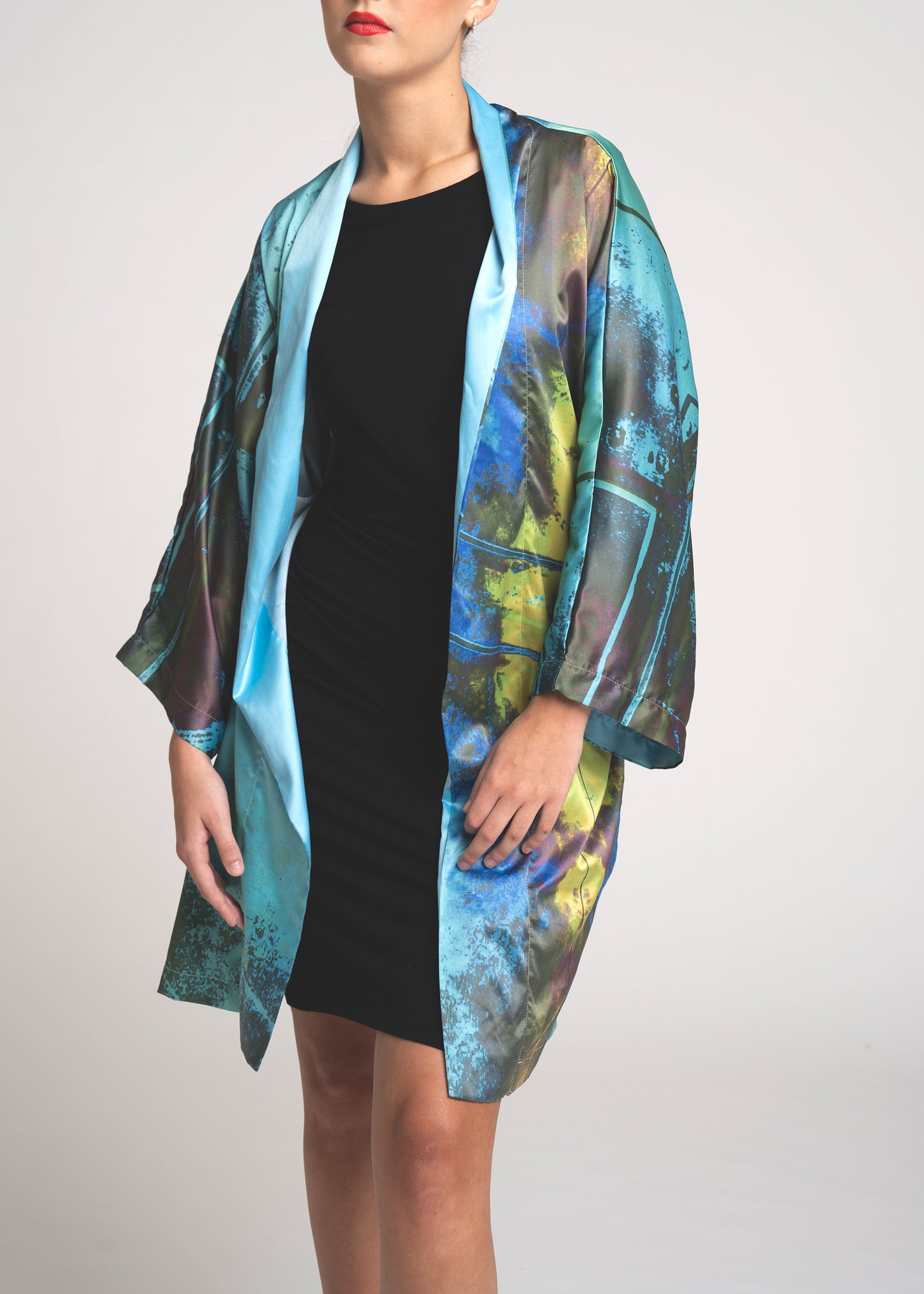 The Steam Train Silk Kimono
