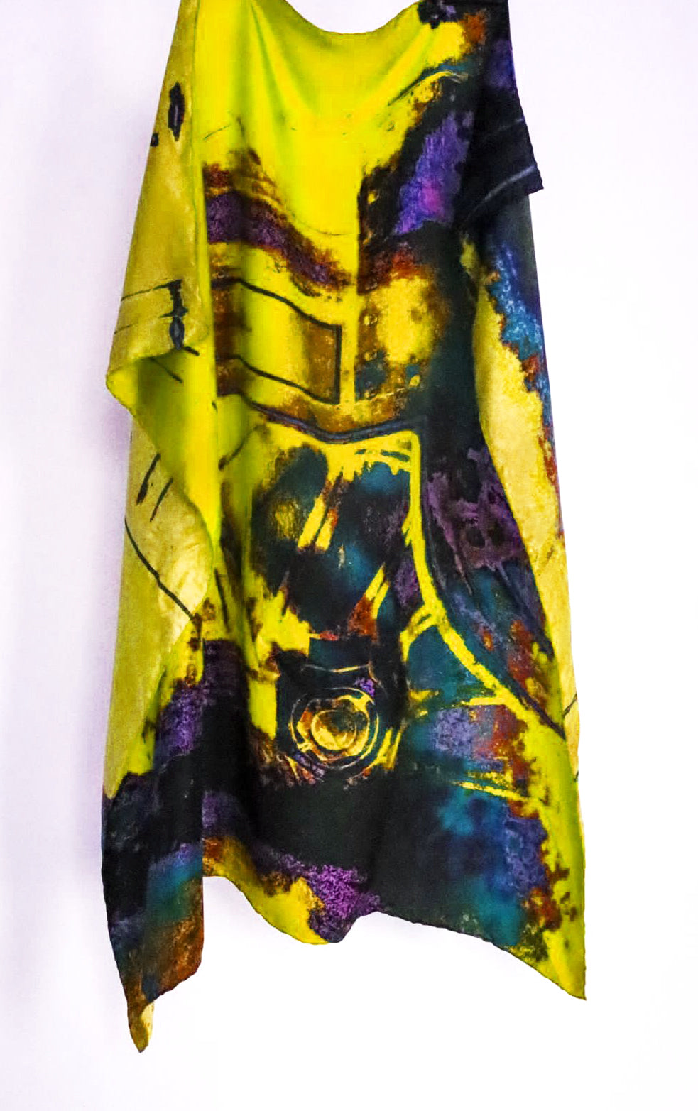 The Steam Train Wheel Silk Square